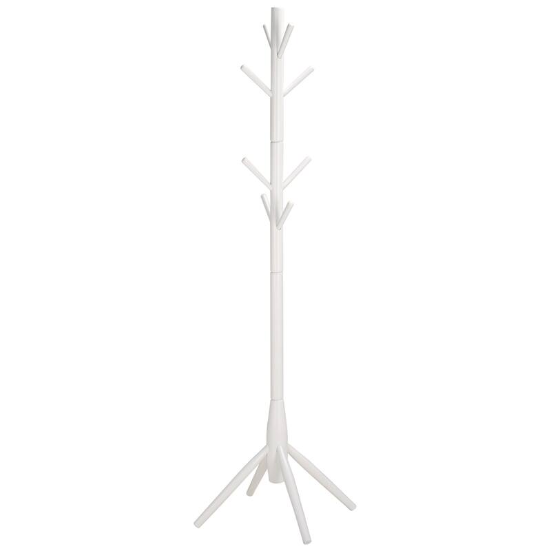 SAFAVIEH Home Sergius Coat Stand - 18"W x 18"D x 71"H - White Washed