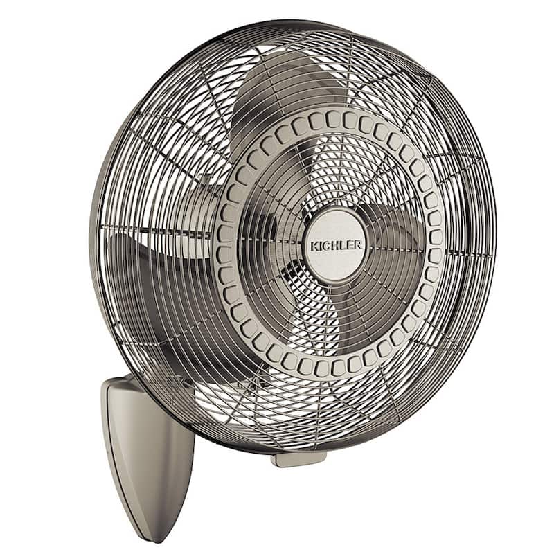 Kichler Pola 18" Indoor / Outdoor Oscillating Wall Mount Fan - Grey