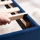 preview thumbnail 41 of 70, Kids Bed Frame, Height Adjustable Upholstered Bed, Twin Size Bed Set of 2