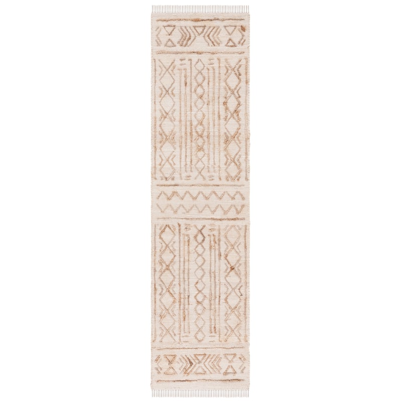 SAFAVIEH Handmade Natural Fiber Ilsegret Boho Jute Fringe Rug