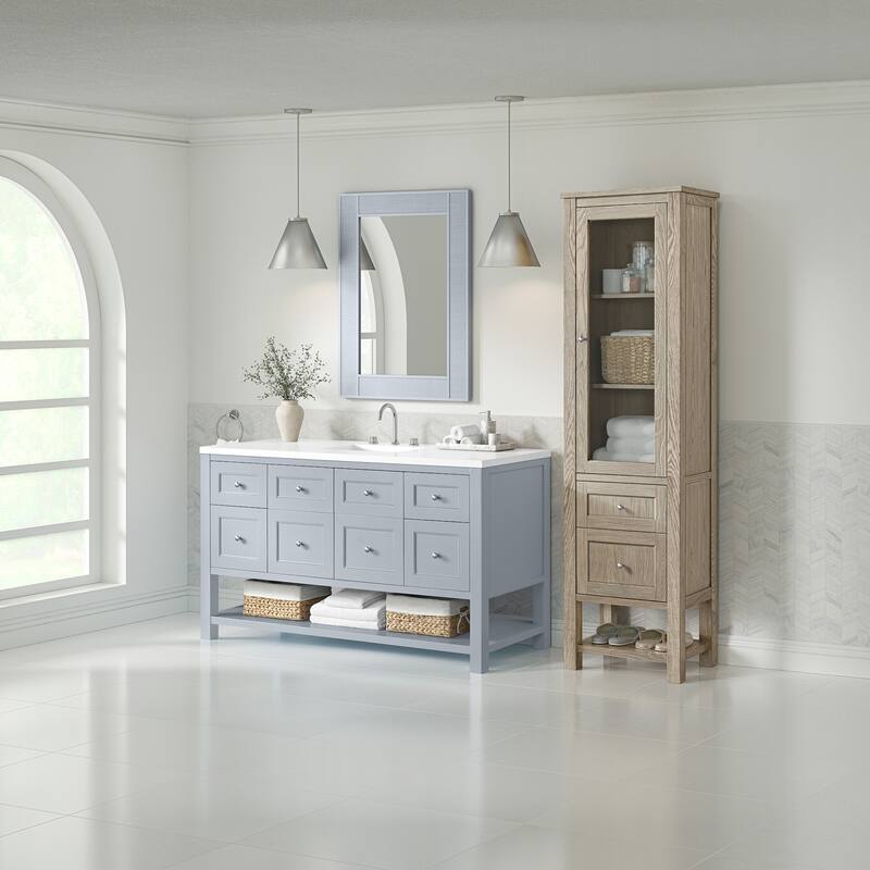James Martin Vanities 330-LC Breckenridge 86-7/16" Ash, Plywood,