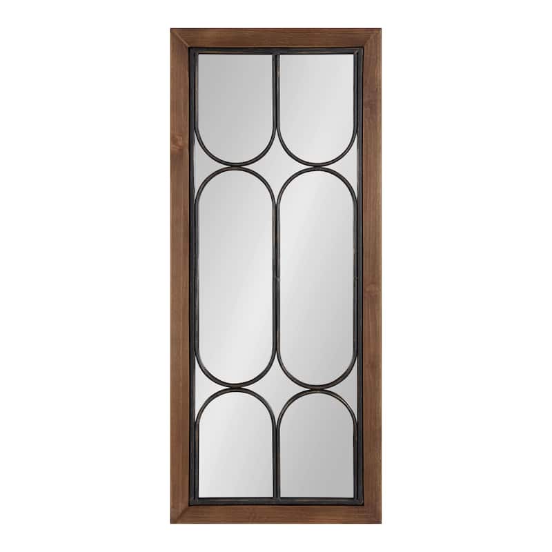 Kate and Laurel Spechett Decorative Windowpane Mirror - 13x30