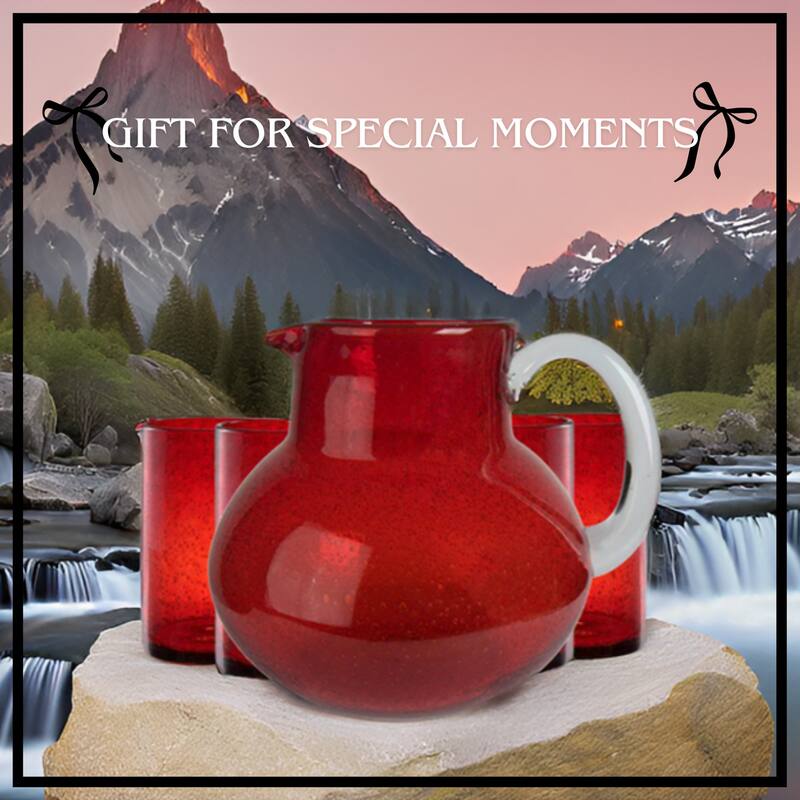 Artland Iris Pitcher with Highball Glasses
