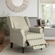 preview thumbnail 3 of 27, The Gray Barn Hale Rustic Woven Striped Linen Wingback Push-back Recliner