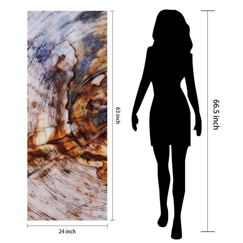 "Impact A" Frameless Free Floating Tempered Glass Panel Graphic Wall Art