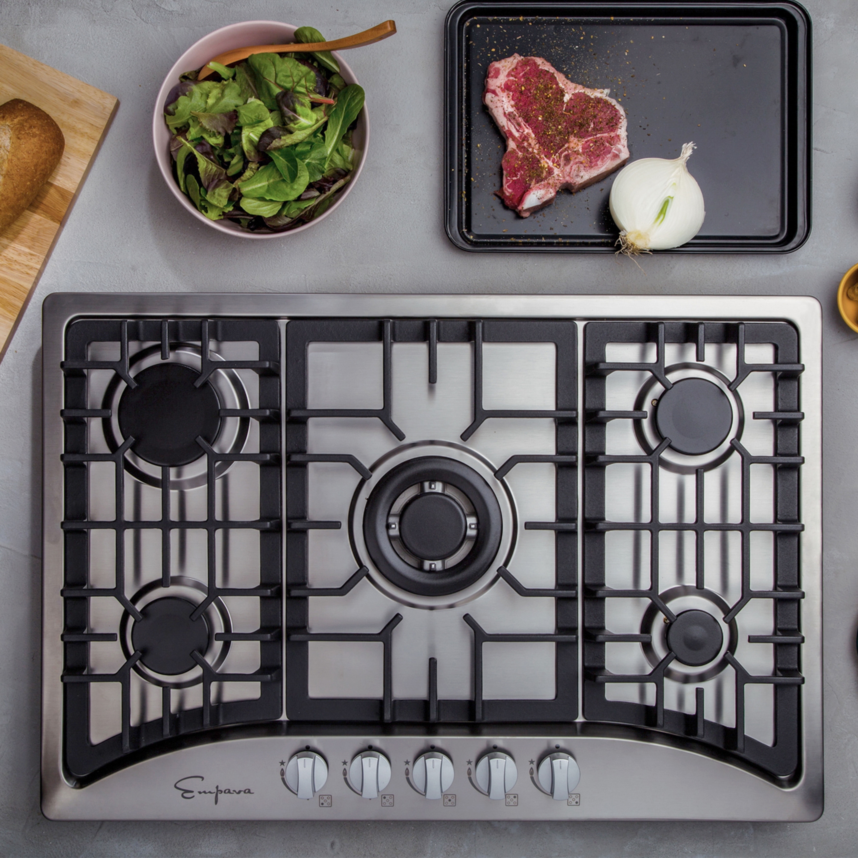 Thor Kitchen - 48 Gas Range Top with Griddle - On Sale - Bed Bath