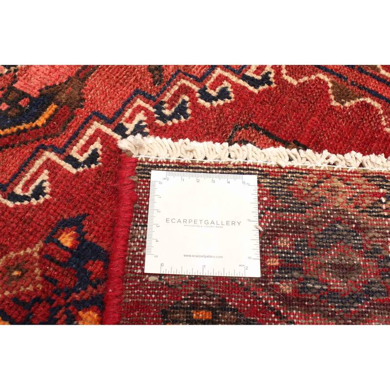 ECARPETGALLERY Hand-knotted Andelz Red Wool Rug - 3'10 x 6'4