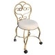 preview thumbnail 5 of 16, Carolina Living Victorian Vanity Stool with Back