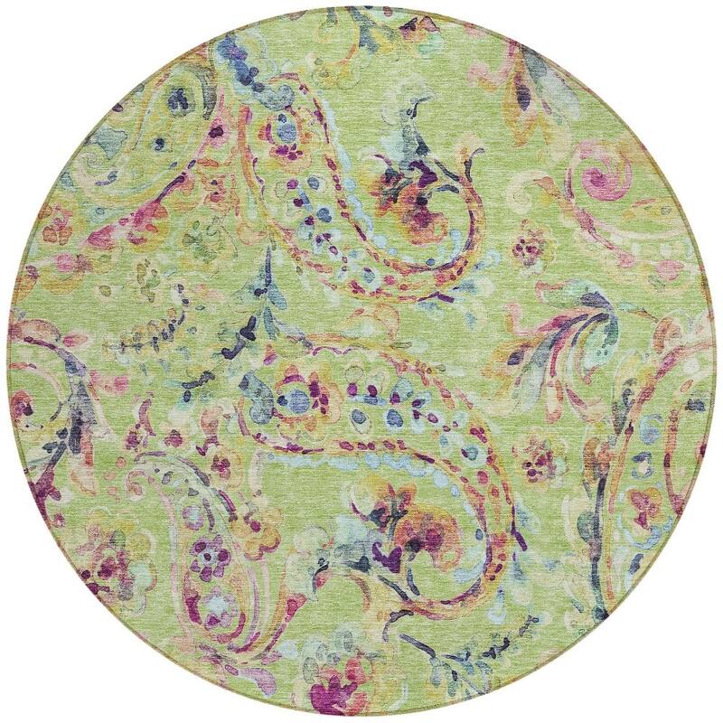 HomeRoots Paisley Transitional Rectangle Outdoor Rug