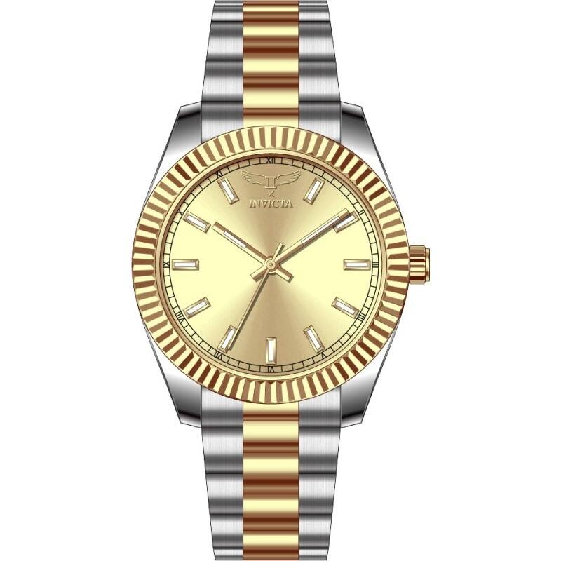 INVICTA Men's 69009 Specialty Quartz PC21S Copper Dial Watch - Gold