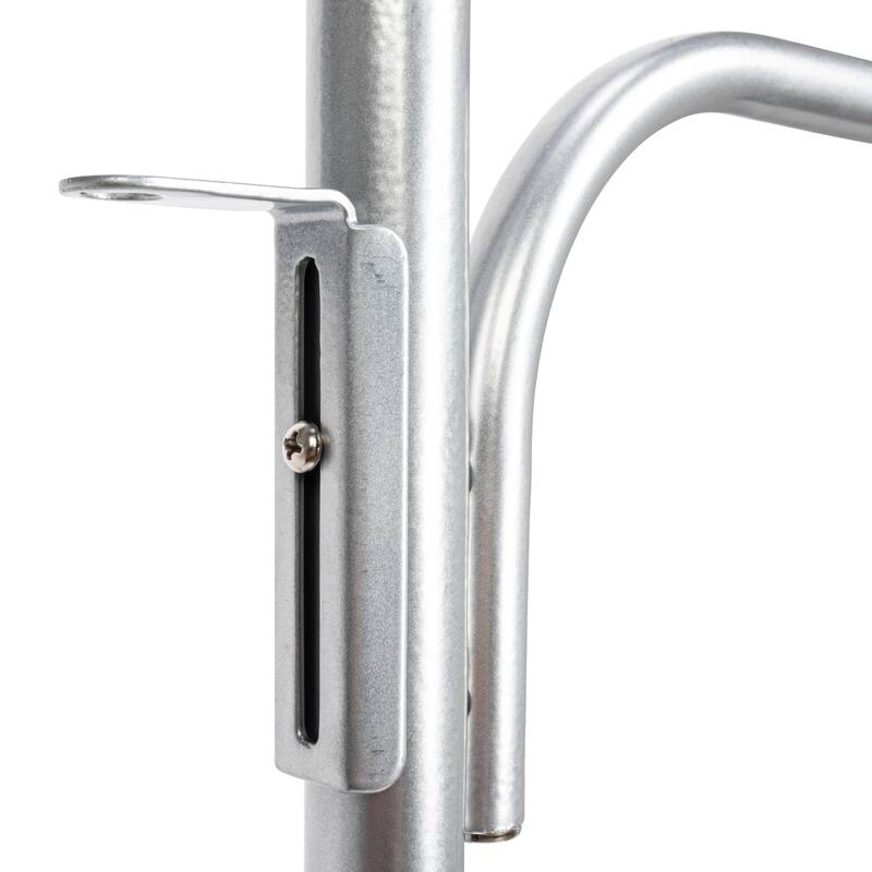 Household Essentials 4-Bar Hanging Valet Behind the Door Clothing & Towel Rack, Chrome - 20.5'' x 70''