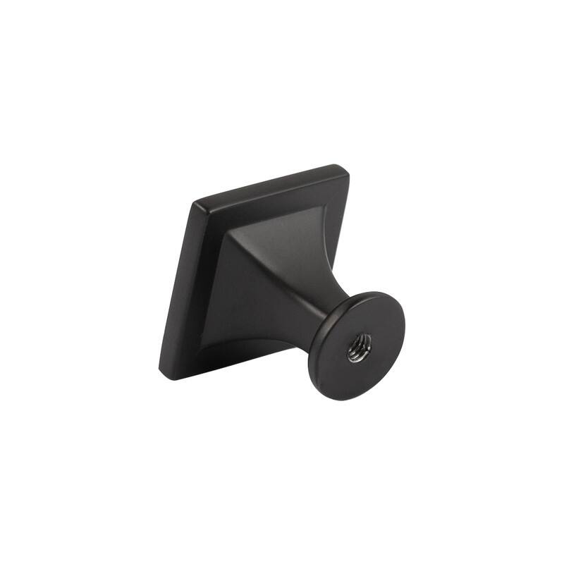 Utopia Alley Valetta Cabinet Ring Pull Knob -Matt Black Drawer Pull Knobs 0.94"