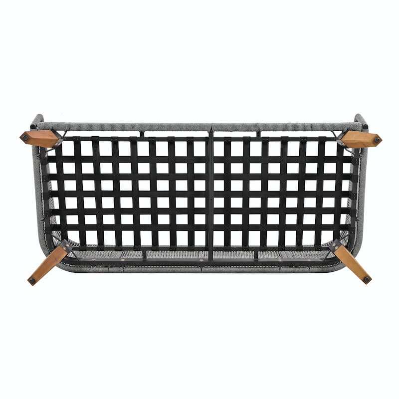 4-Piece Solid Wood Patio Conversation Set