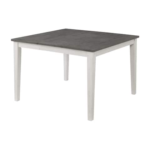 Monterey 54" White and Grey Counter Height Table with Extendable Leaf by Martin Svensson Home