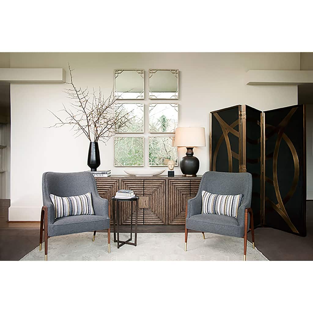 Currey & Company Ultimo Black Table Lamp - 31"h x 20"dia