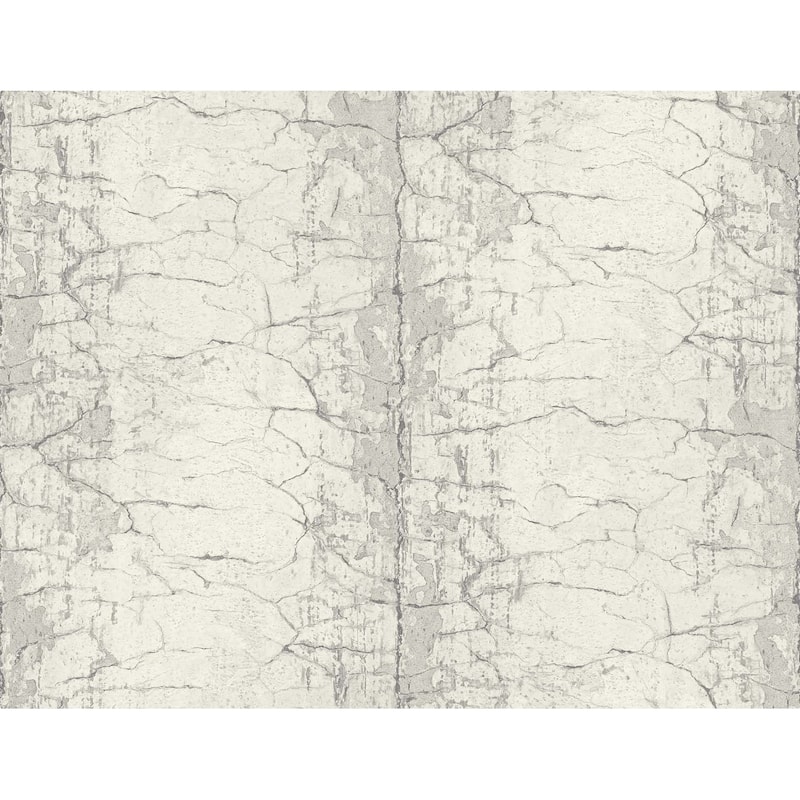Seabrook Designs Faux Metal Paneling Unpasted Wallpaper - 27 in. W x 27 ft. L - Alabaster