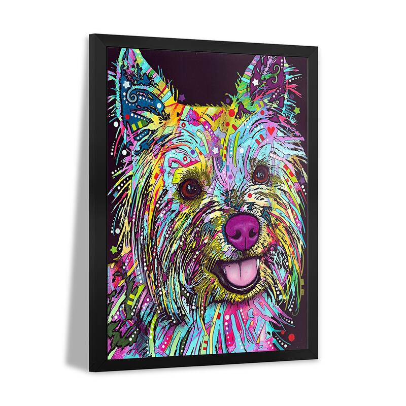 Yorkie Premium Framed Poster by Dean Russo