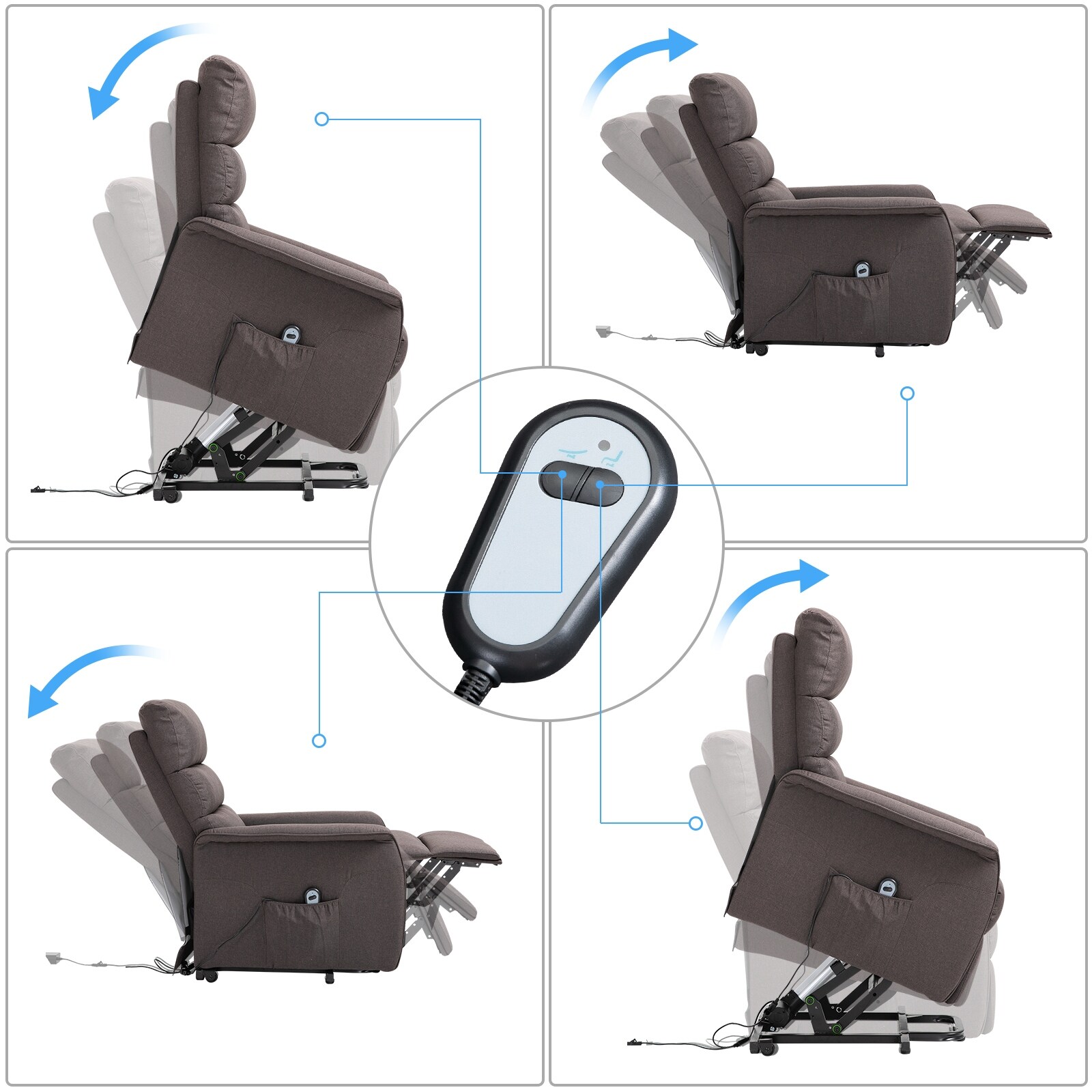 Homcom power lift assist recliner sales chair