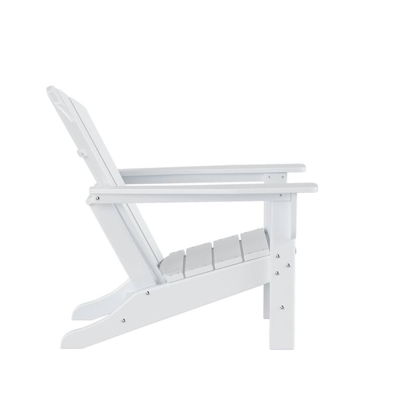 Altura Outdoor 5-Piece Adirondack Chair With Square Coffee Table Conversation Set