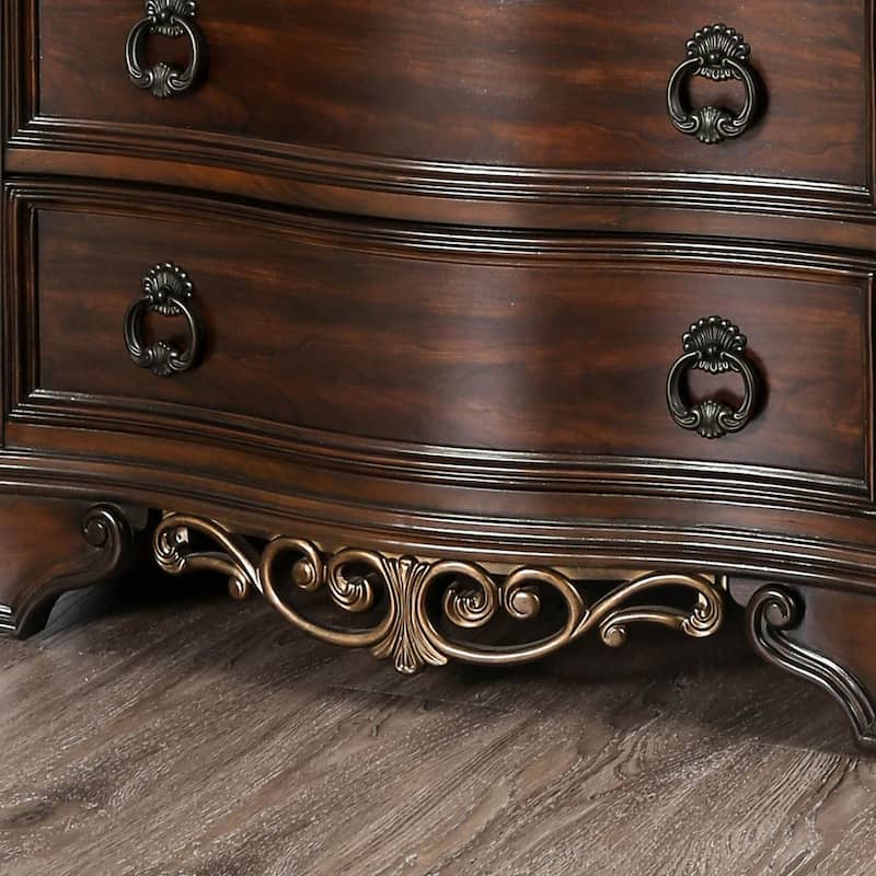 Pune Traditional Brown Wood 7-Drawer Chest by Furniture of America