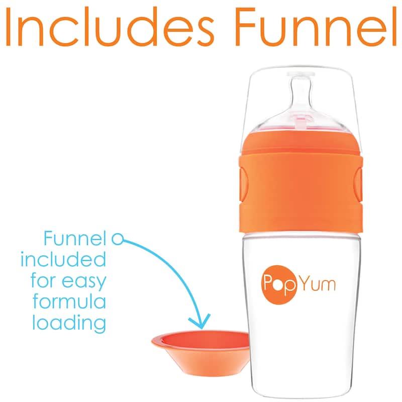 PopYum 9 oz Anti-Colic Formula Making Baby Bottle