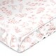 preview thumbnail 1 of 4, Sweet Jojo Designs Blush Pink White Floral Leaf Girl Satin Fitted Crib Sheet Boho Chic Bohemian Watercolor Botanical Woodland