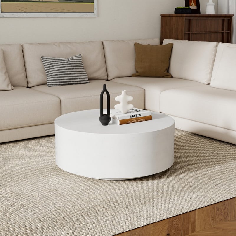 Solid Round Coffee Table