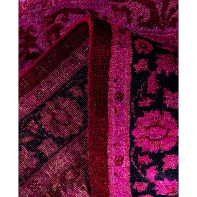 Overdyed One-of-a-Kind Hand-Knotted Area Rug - Pink - 2' 8" x 10' 1"