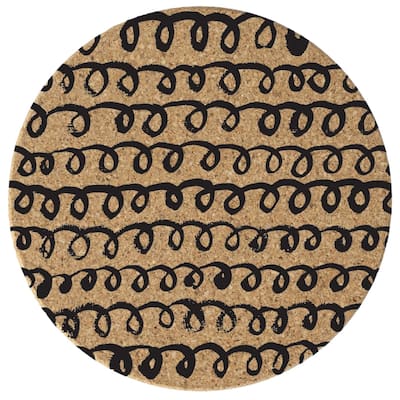 Loops 4 Pack Absorbent Cork Coaster Made in The USA 4" Round