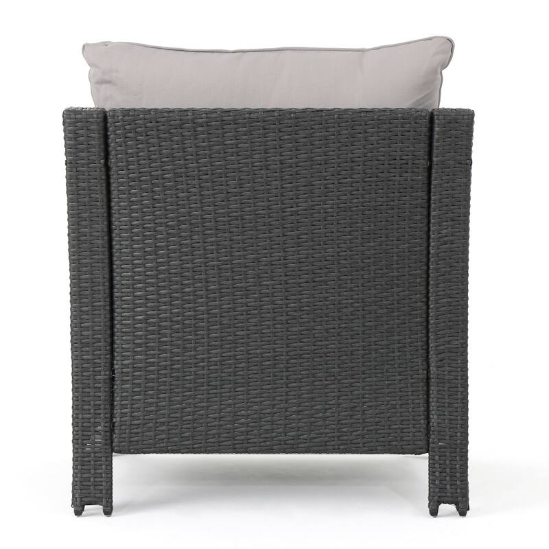 2PCS, Stylish and Comfortable Outdoor Wicker Club Chairs for Patio