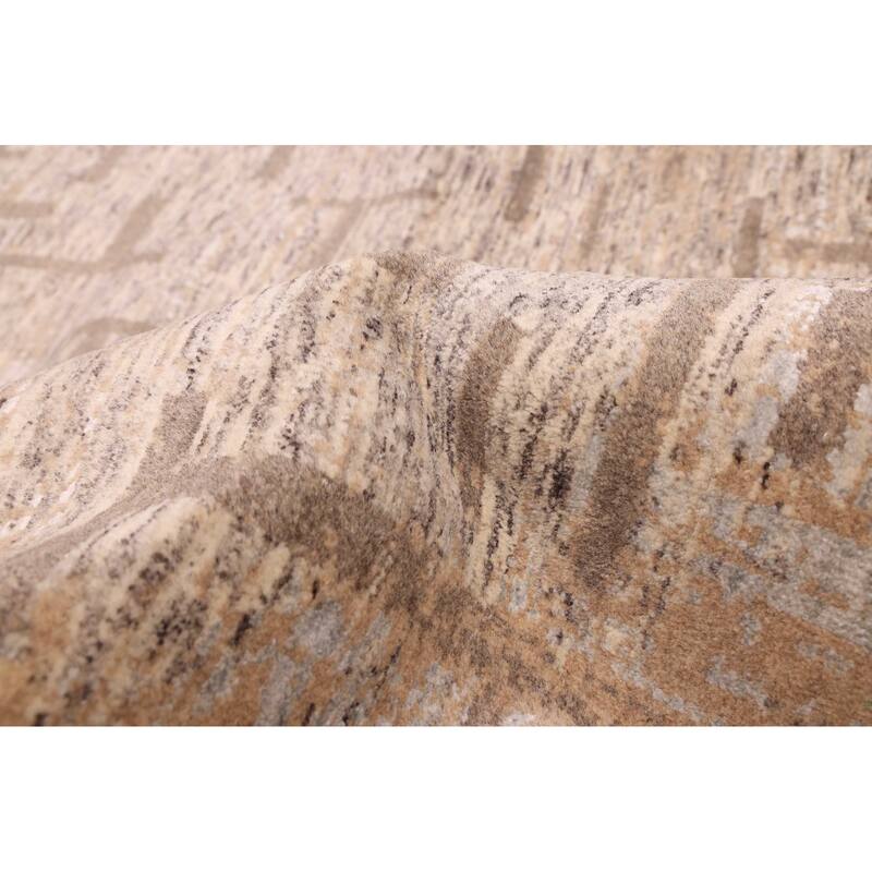 ECARPETGALLERY Hand-knotted Legacy Beige Silk, Wool Rug - 8'10 x 12'2