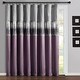 preview thumbnail 94 of 105, Silver Orchid Page Two-tone Faux Silk Single Curtain Panel 84" x 100" - Purple/Gray