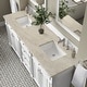 preview thumbnail 43 of 44, James Martin Vanities Bristol 72" Double Vanity, Bright White Bright White/Tajnar Eclos