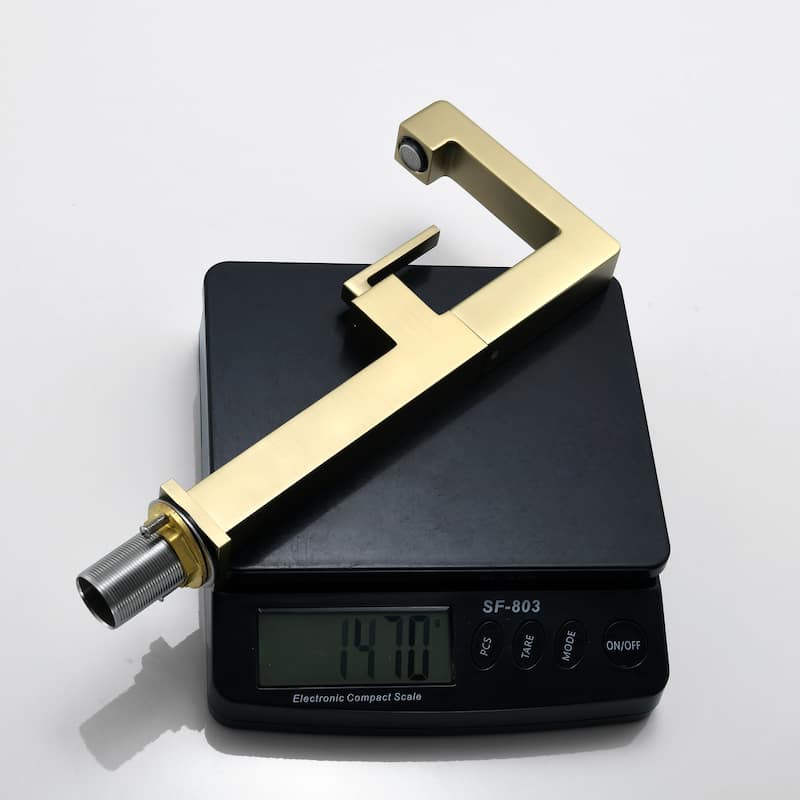 7.8"-11.8"H Solid Brass Single Handle Single Hole Bathroom Sink Faucet