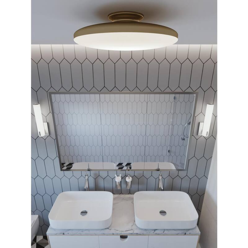 AFX Skye LED Flush Mount with White Acrylic
