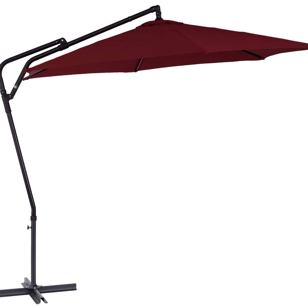 CorLiving 10ft Cantilever Patio Umbrella, Tilting