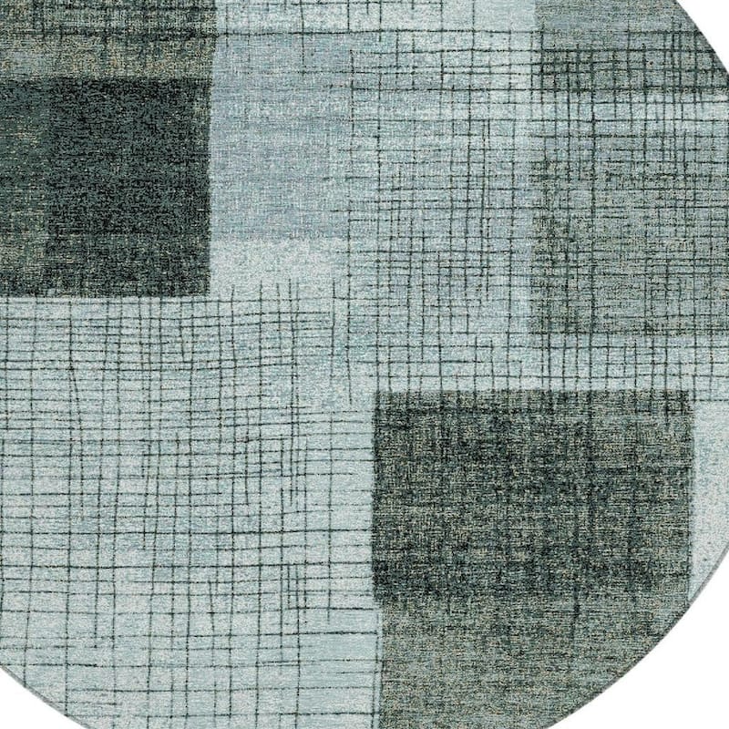 HomeRoots Geometric Transitional Rectangle Outdoor Rug