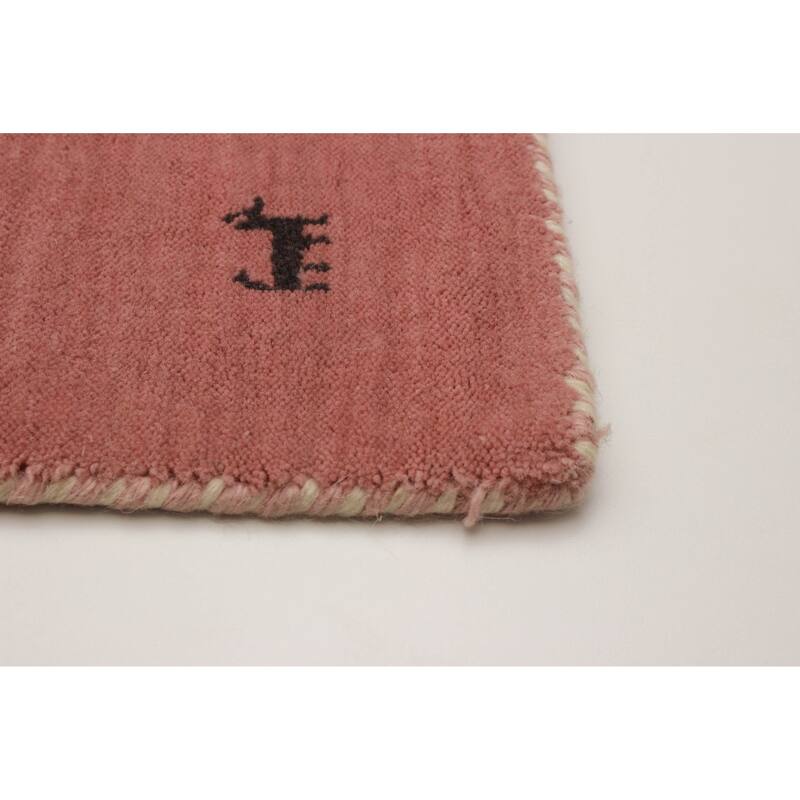 Kashkuli Gabbeh Salmon Rug 2'0" x 6'5" - 2'0 x 6'5