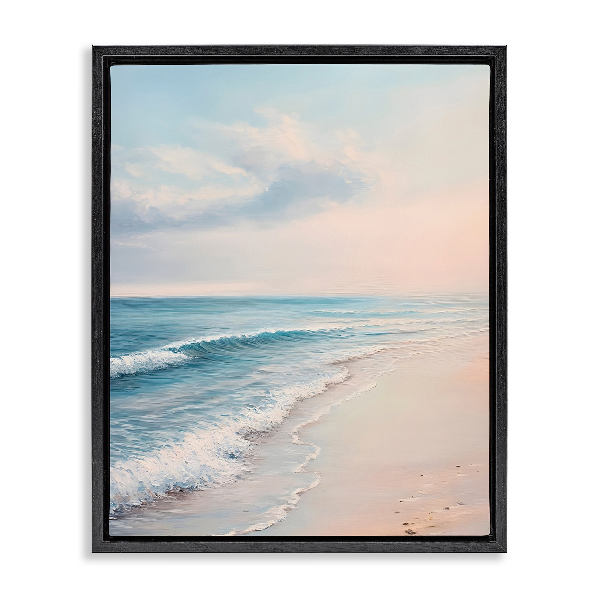 Stupell Serene Sands at Sunset Framed Floater Canvas Wall Art Design By Franklyn Gregory
