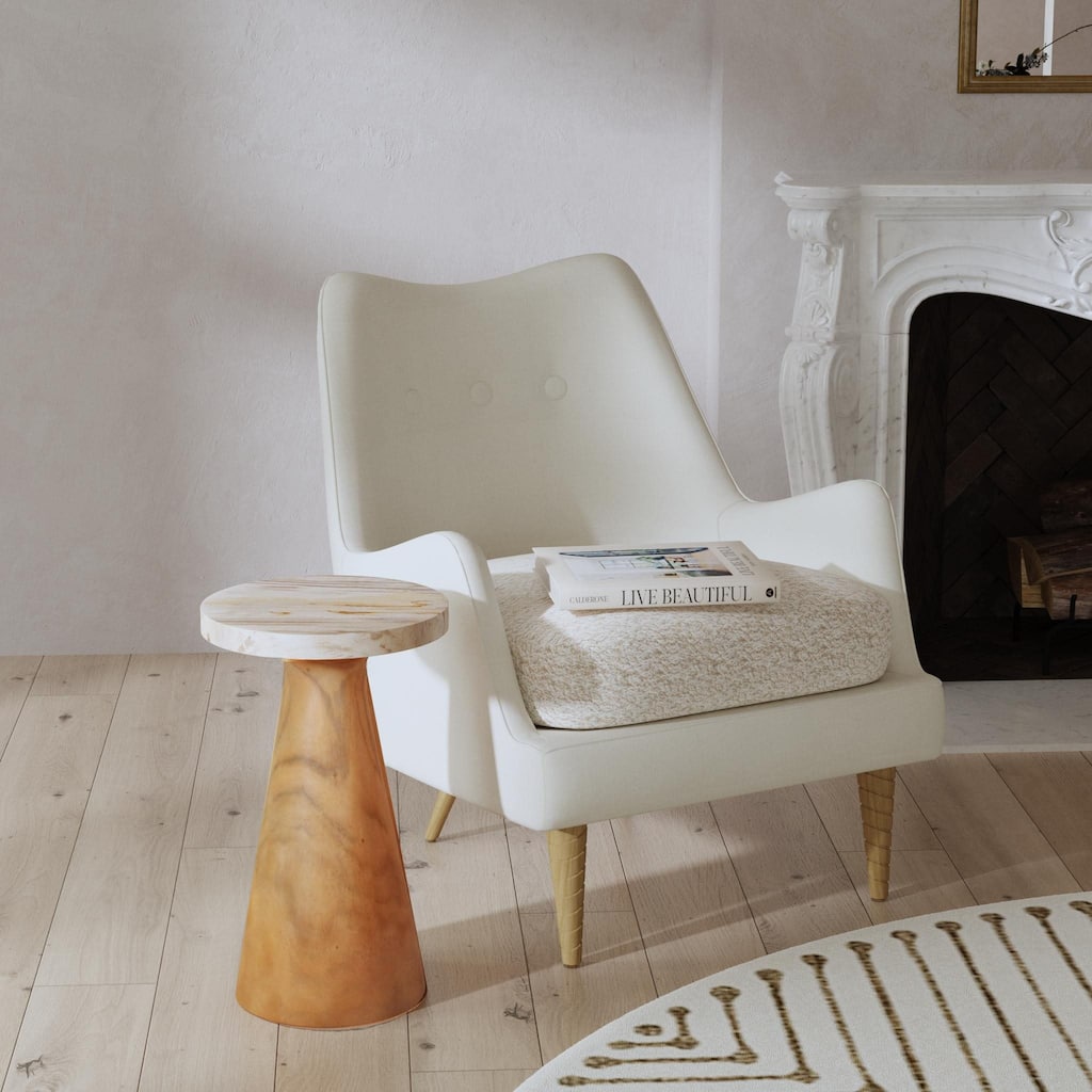 Kayu Petrified Wood Pedestal Table by East at Main