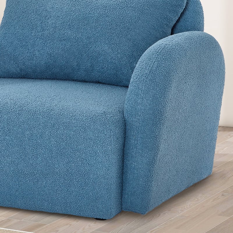 Teddy Upholstered Sofa Loveseat With Pillows