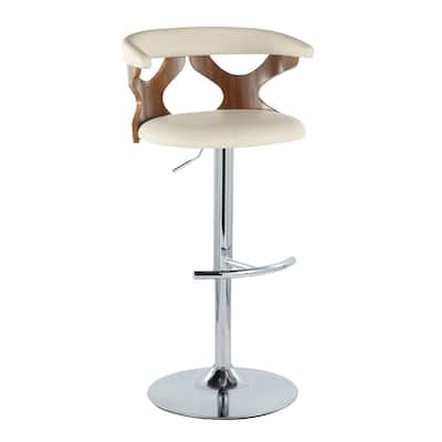 Carson Carrington Viby Adjustable Bar Stool with Rounded T Footrest (Set of 2)