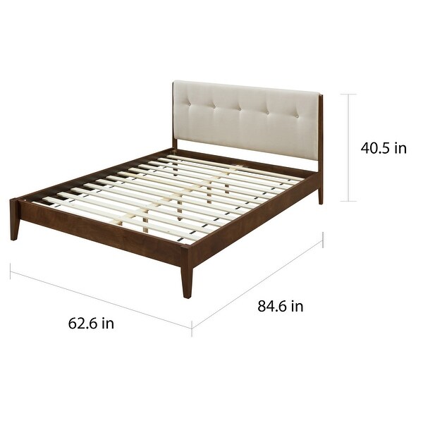 Dickens queen upholstered platform hot sale bed
