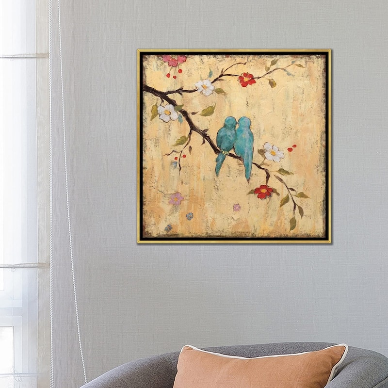 iCanvas "Love Birds II" by Katy Frances Framed Canvas Print