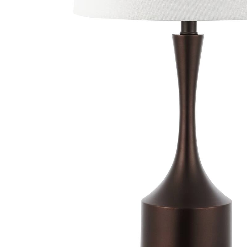Colton 26" Classic French Country Iron LED Table Lamp with USB Charging Port, Brass Gold (Set of 2) by JONATHAN Y