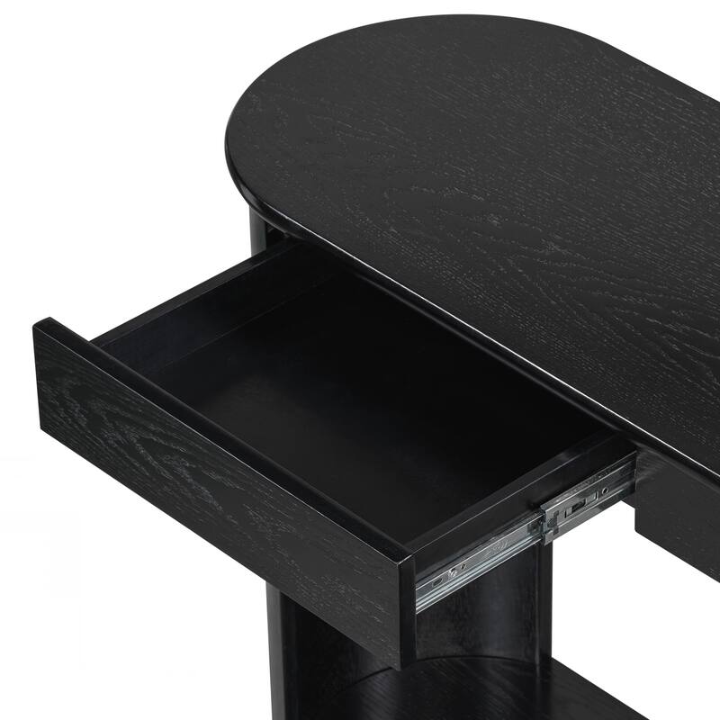 Console Table with 3 Drawers,Farmhouse Entryway Table with Shelf