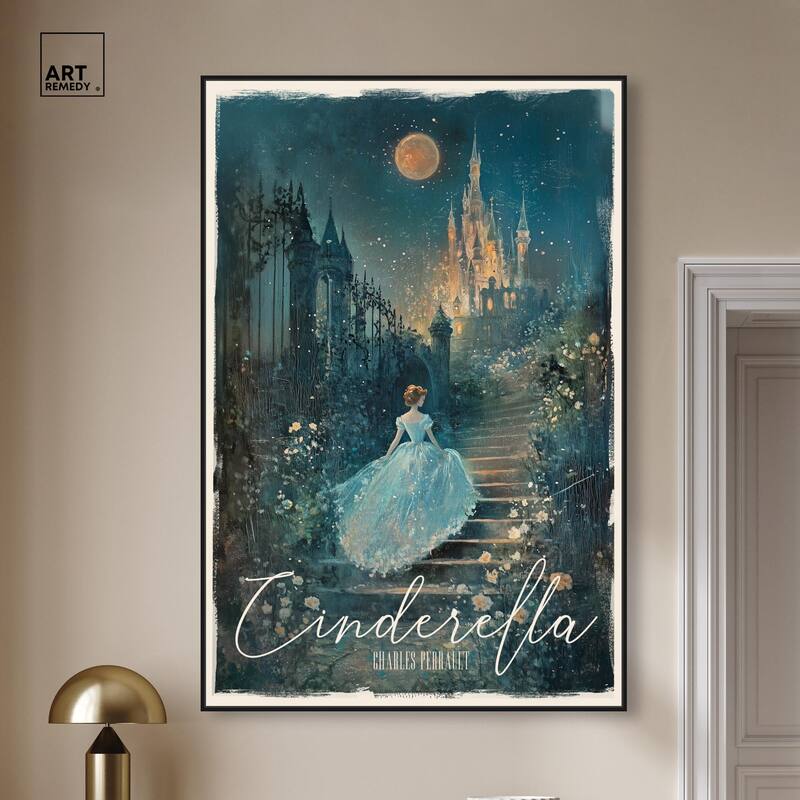 Classic Cinderella Canvas by Art Remedy