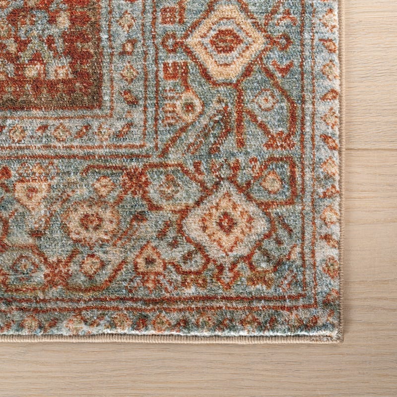 Nuloom Audra Medallion Washable Area Rug