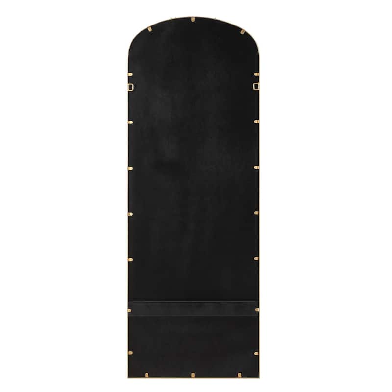 Silver Orchid Antique Gold Wood and Iron Arch Mirror