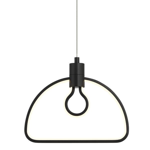 slide 2 of 8, Kovacs P1903-L Edisons Outline 10" Wide LED Abstract Pendant Coal